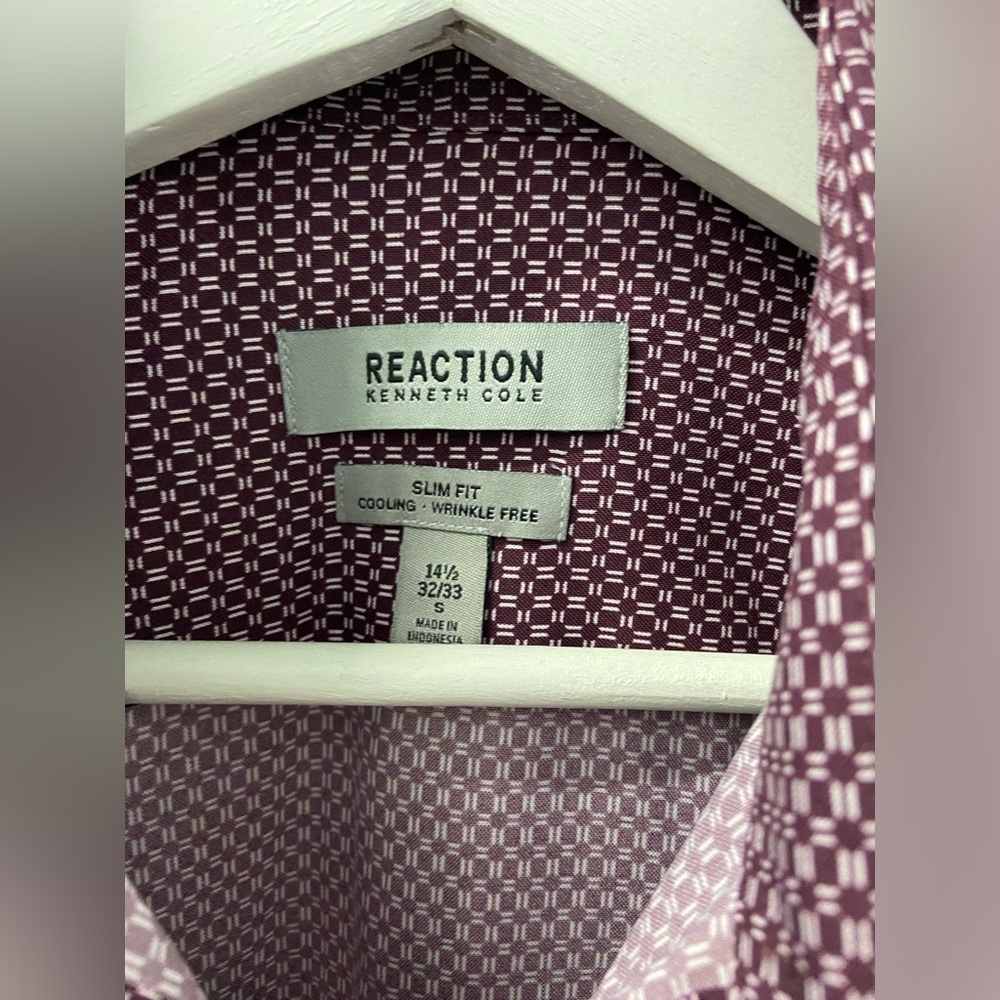 Men’s shirt Kenneth Cole Reaction slim fit wrinkle free cooling NWOT